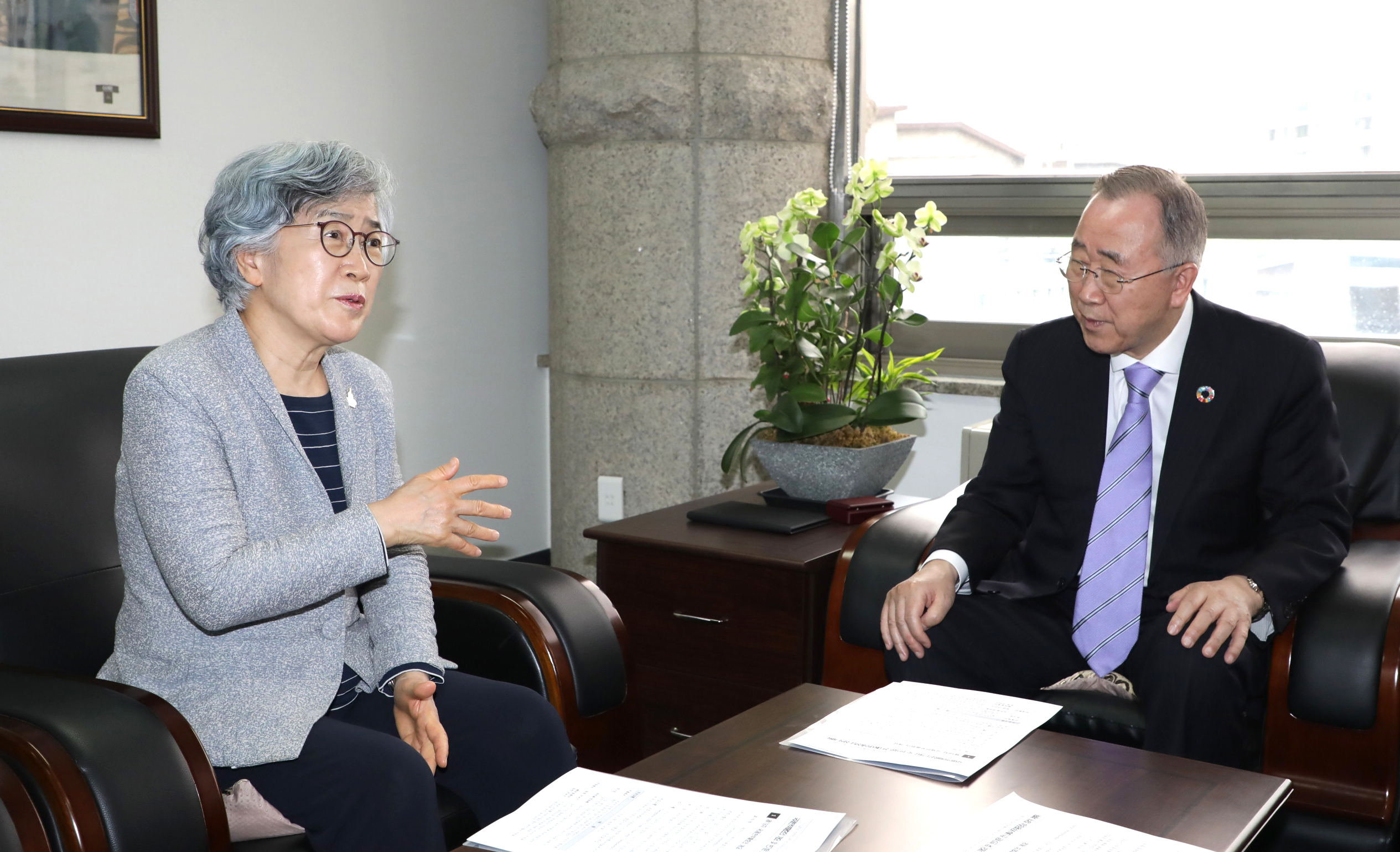 ACRC chairperson met with Former UN Secretary General Ban Ki-moon