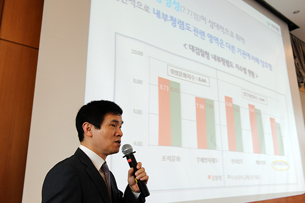 대검찰청에서 청렴특강하는 이성보 국민권익위원장